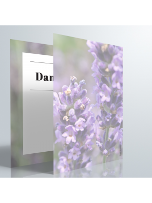 Dankeskarte | Hauchzart – Lavendel