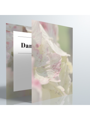 Dankeskarte | Hauchzart – Rhododendron