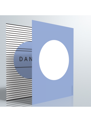 Dankeskarte | Strichpunkt — Blau