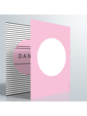 Dankeskarte | Strichpunkt — Rosa
