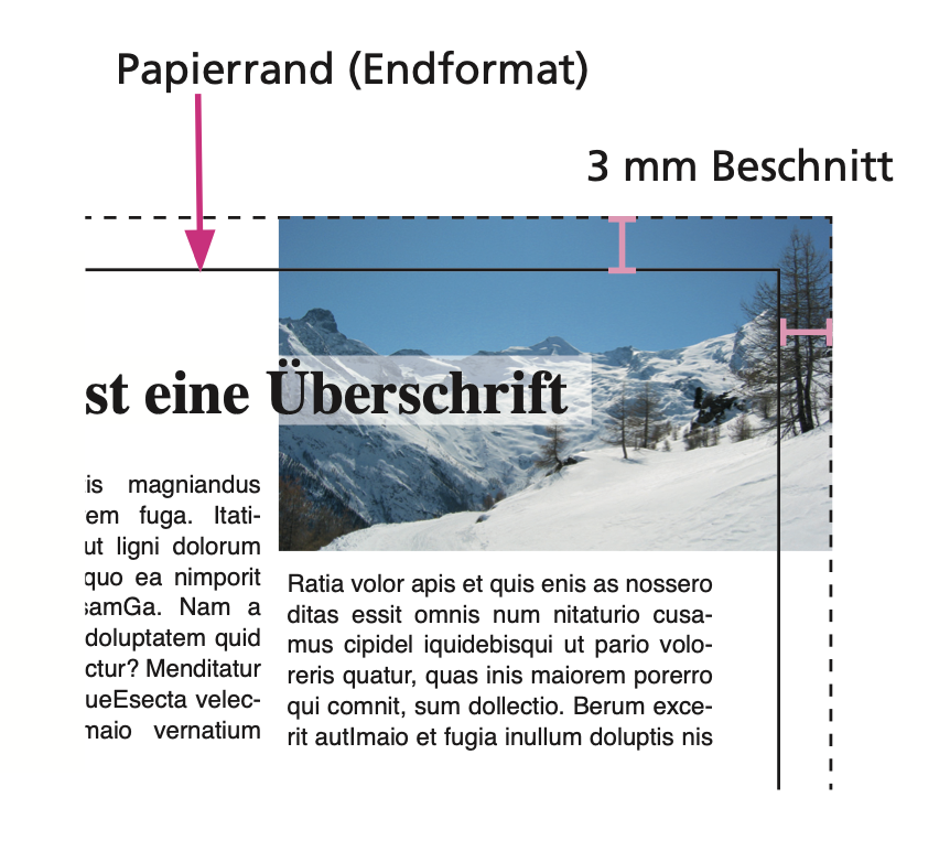 Beschnitt / Anschnitt